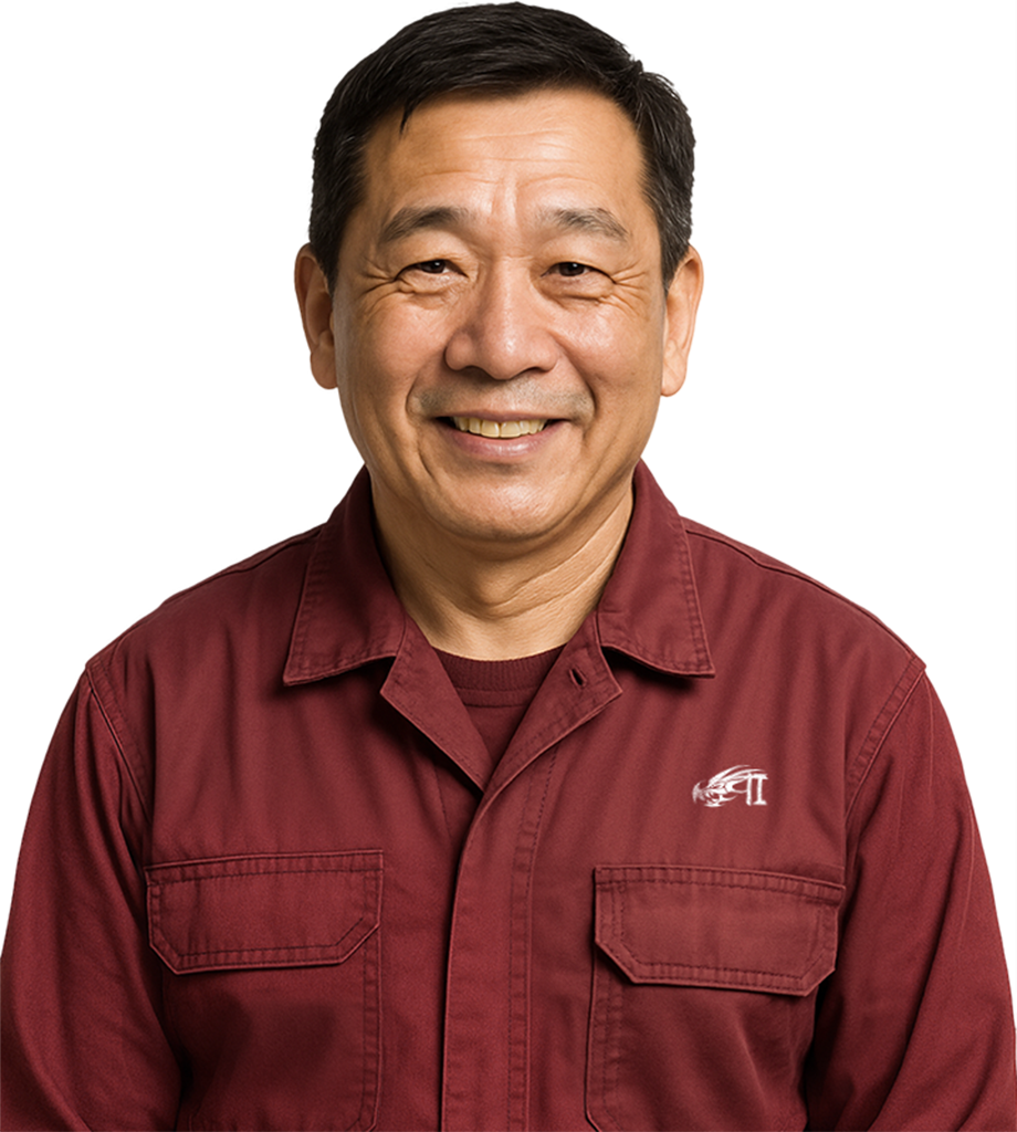 Tatsu precision mechanic at work